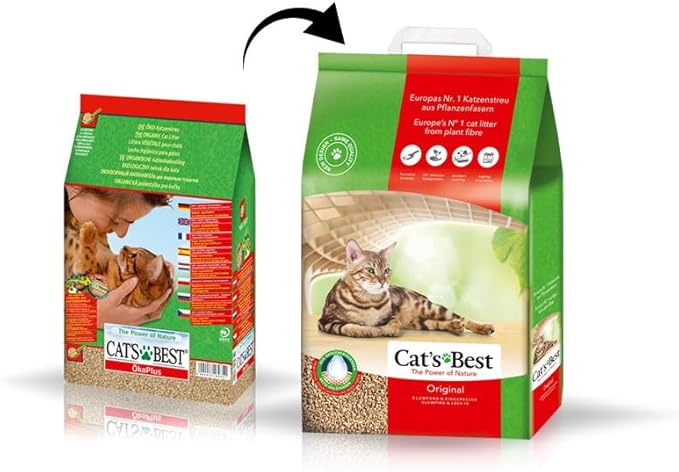 Cat's Best OkoPlus Wood Litter, 8.6 Kilogram
