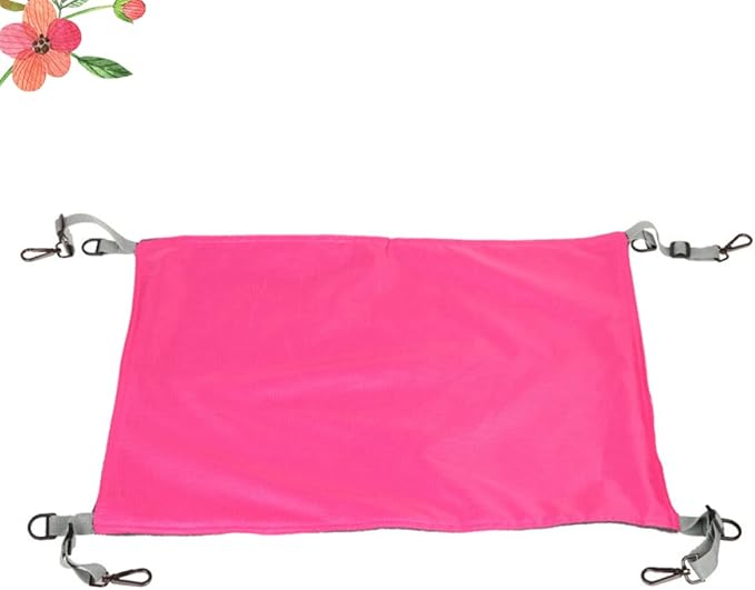 POPETPOP Creative Cat Hammock Warm Dual-Sided Sleeping Bed for Kittens Space-Saving Design Rosy for Indoor Play and Napping