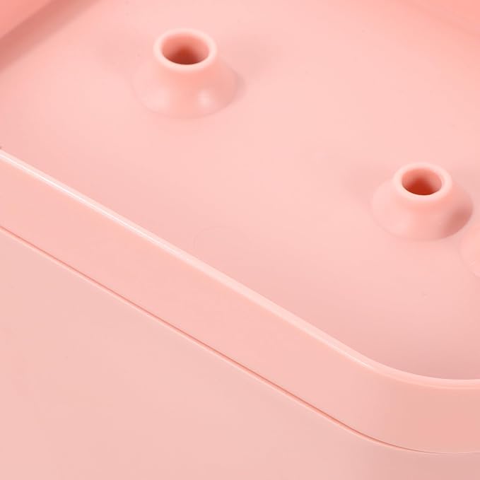 Mipcase Automatic Cat Water Fountain Electric Feeder with Mute Pump Water Dispenser for Cats and Dogs Fun Flower Shape Outlet Portable and Easy to Pink Color