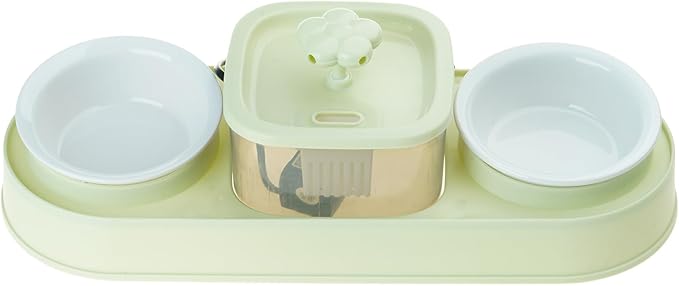 Pet Feeding Bowl Cats Raised Food Small Dog Cats Food Large Capacity Antislip Water Dispenser Waterer Supplies Pet Water Fountain