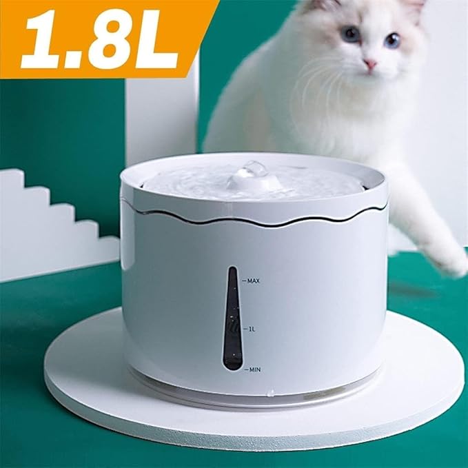 GeRRiT 1.8L Automatic Cats Fountain Pet Water Dispenser Feeder LED Dog Cats Drinking Bowl Container pet Water Dispenser