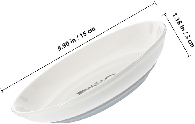 ibasenice Ceramic Cat Bowls 3pcs Shallow Wide Cat Feeder Dish with Non-Slip Silicone Base Gray Fishbone Design for Healthy Feeding and Watering