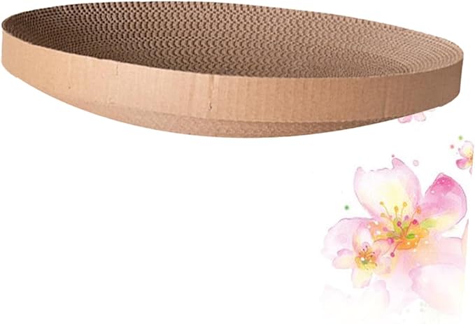Cat Scratcher Replacement Core Pad, Recycled Corrugated Cardboard Scratching for Indoor Cats and Kittens, Interactive Pet Scratch Bed to Stress and Protect Furniture