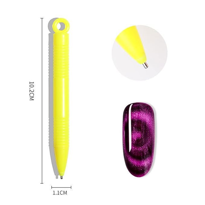 WOKOTO 9Pcs Cat Eye Magnet For Nails Uv Gel Nail Magnets For Gel Polish Magnet Pens Sticks Gradient Designs Tools Nail Art Magnets Pens For Women Nails Magnetic Stick Wands Nail Polish Magnet