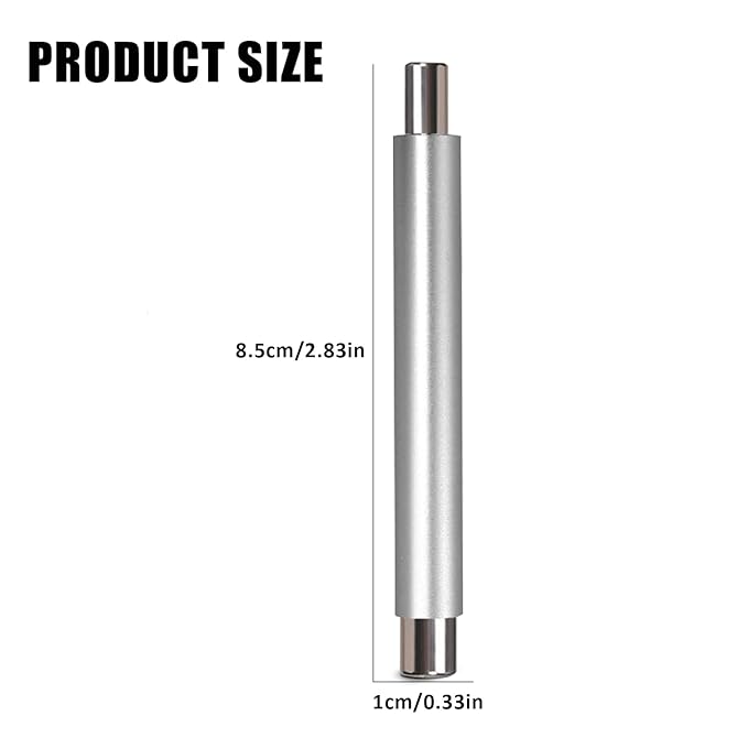 Cat Eye Magnet for Nails, Double-head Magnet Wand with Round Nail Magnet Beads Nail Polish Magnet Pen Magnetic Cat Eye Gel Polish Nail Design Tool for Home DIY, Salon, Silver