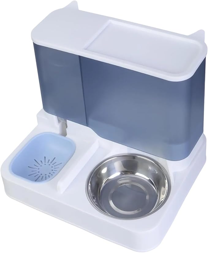 Large Capacity Automatic Water Dispenser and Food Bowl for Cats Dogs Food Container 2in1 Pet Watering and Feeding Supply Automatic Feeder