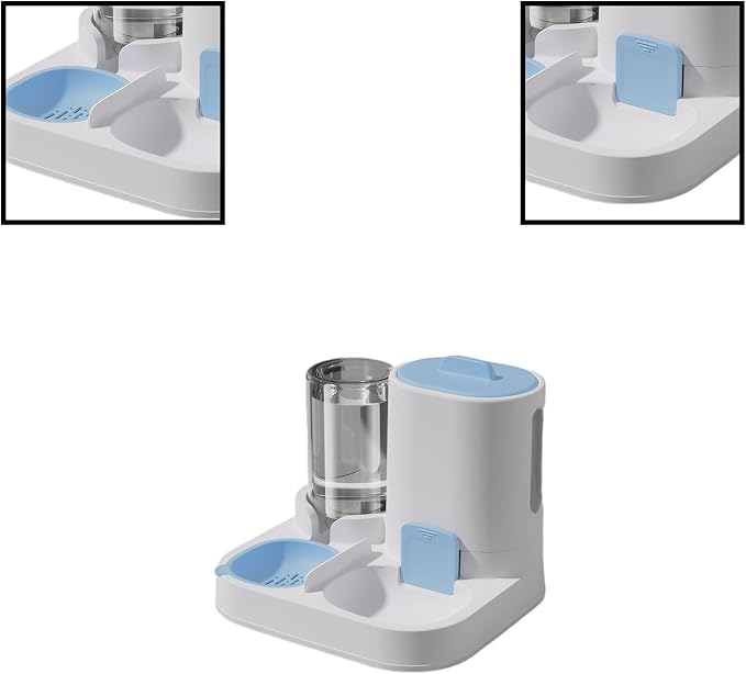 Automatic Pet Feeder and Water Dispenser for Cats and Dogs with Large Capacity Food Water Station