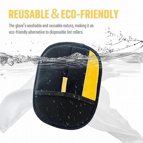 2-in-1 Electrostatic Pet Grooming & Hair Removal Glove, Double-Sided Design for Cats & Dogs, Upgraded Static Technology, Works on Carpet/Sofa/Clothing, Pet Care Tool