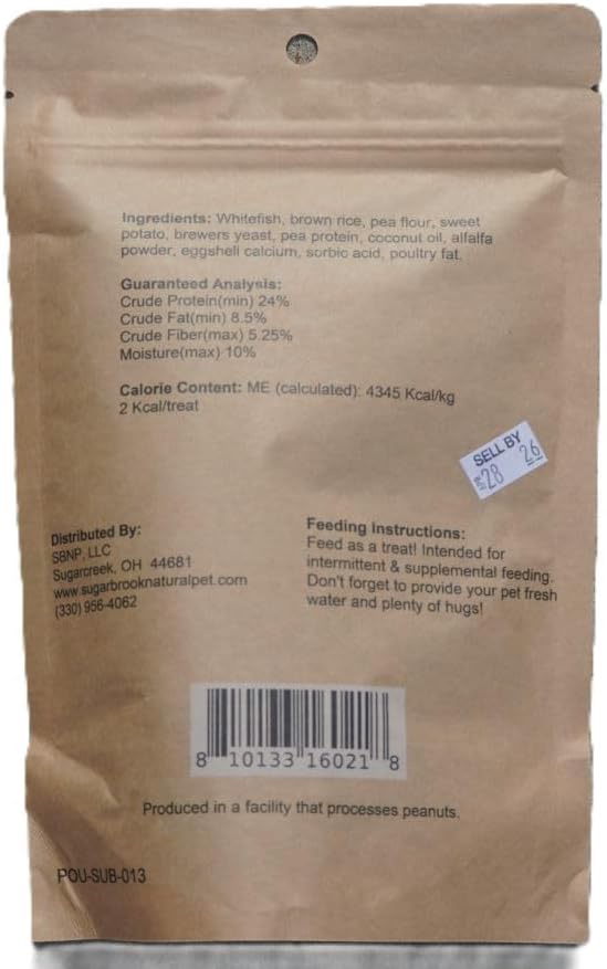 All Natural Whitefish Cat Treats, Made in the USA, 8 oz (2)