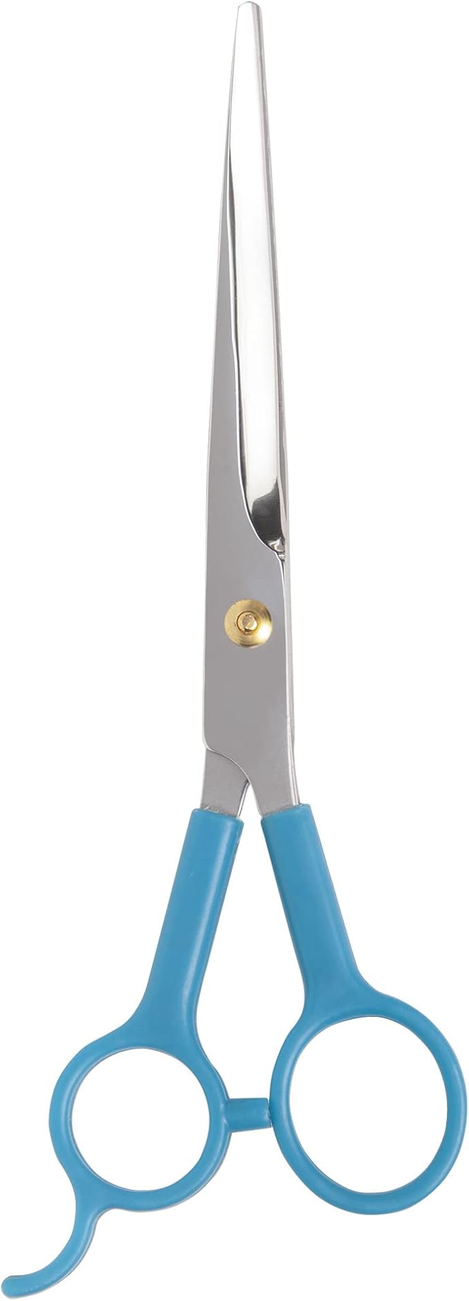 Diane Curved Point-Tip Pet Shear, 6.5-Inch Stainless Steel Hair Cutting Scissors for Precision Trimming, Facial Hair, Paws, Tail, and Sensitive Areas, Lightweight with Non-Slip Grip