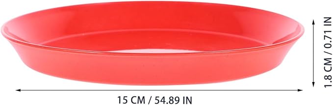 SHINEOFI 8pcs Cat Food Dish Set Shallow Wide Bowls, Round Sturdy Plastic Pet Feeding Plates for Wet and Dry Food, Mixed Colors, Suitable for Multi-cat Feeding and Watering Random Style