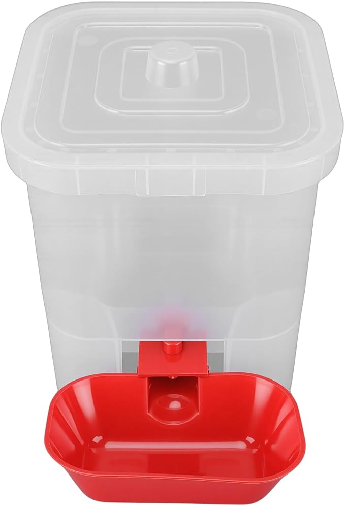 Zerodis Feeders Multifunction Automatic Cat Water Feeder Large Capacity Freestanding Dog Drinking Container with Cover for Small Medium Pet Dog 7.09x7.09x8.27in Pet Water Dispenser Cat
