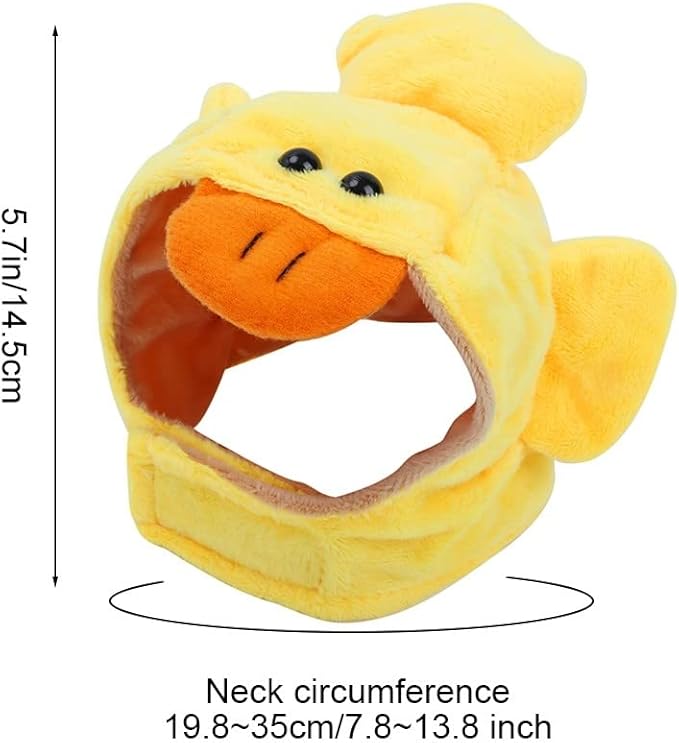 Pet Cute Hat, Cat Adorable Bunny Hat Banana Strawberry Tiger Yellow Duck Drumstick Shaped Hat for Cat Kitten Small Puppy Party Costumes Festival Birthday