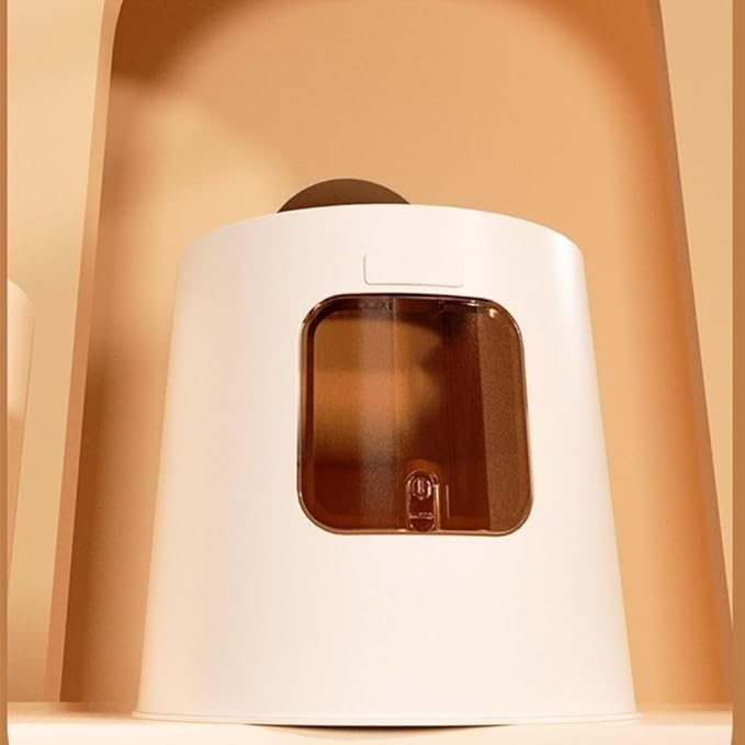 Pet Supplies, Large Hooded Cat Litter Box with Lid,Anti Splash & Easy Clean Tray(Brown)