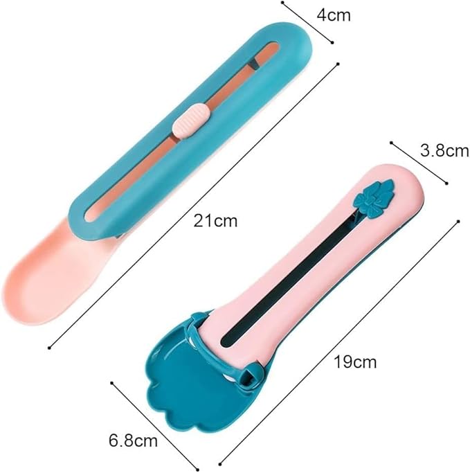 Cat Strip Feeder Spoon, Pet Feeder Cat Strip Squeeze Spoon, Lickable Cat Wet Food Spoon Dispenser for Cat Squeeze Treats Feeding & Watering Supplies, 2Pcs (Cat Spoon Shaped)