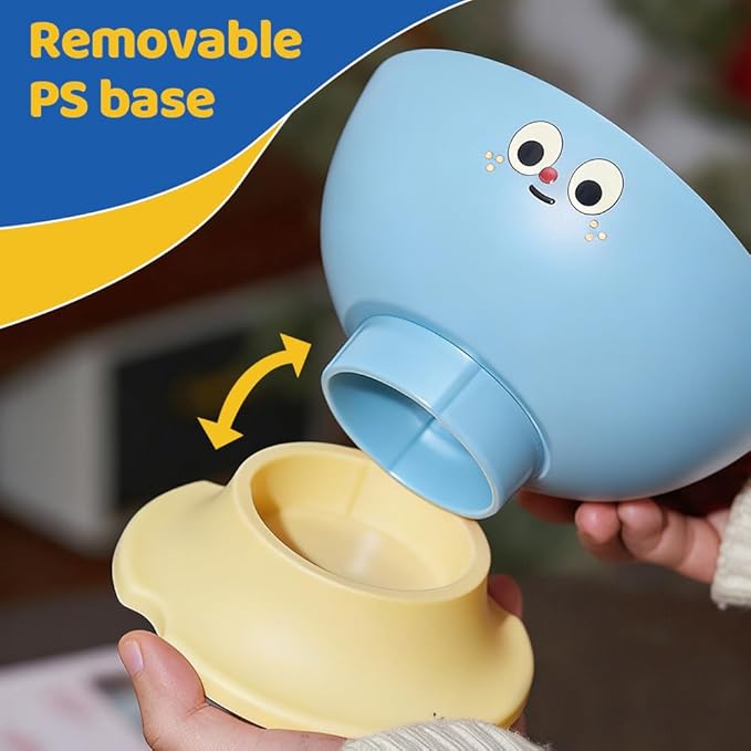 Elevated Cat Dog Bowl Apple Shape, Non Slip Pet Feeder with Stainless Steel Inner, Anti Vomiting Neck Protection for Small Medium Pets