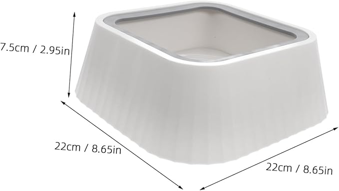 POPETPOP Spill Floating Pet Water Bowl Innovative Design for Cats and Small Dogs Material Keeps Feeding Area Dry Easy to and Maintain