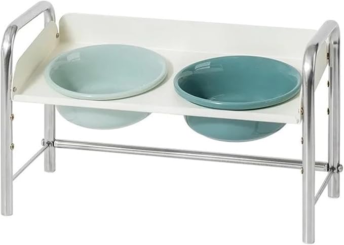Stainl Steel Cerc Bowl for Small Cats Sloped Mouth Protection Food Basin(Light Green+Dark Green)