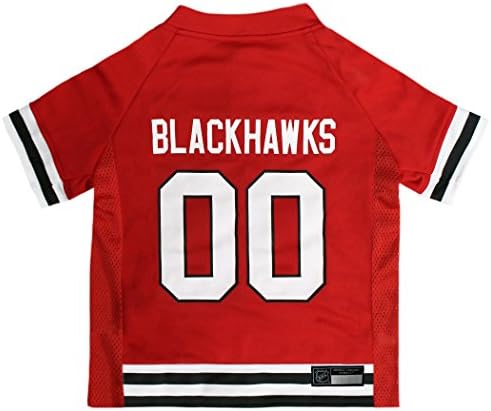 NHL Chicago Blackhawks A Premium Big Jersey for Dogs & Cats, Red, XX-Large