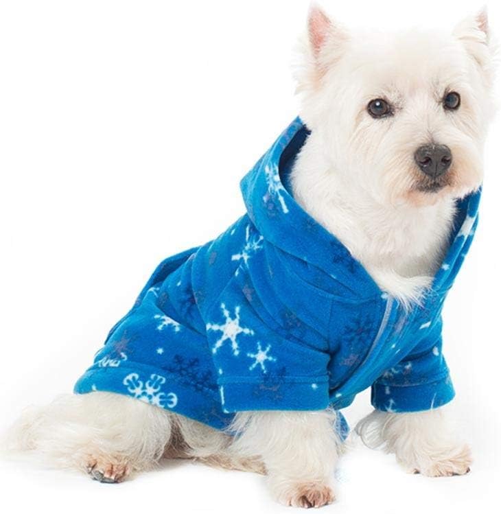 Pet Pjs - Its A Snow Day Pet Pjs Fleece Hoodie Sweaters - XXLarge (Fits Up to 120 lbs) - Pet - XXLarge (Fits Up to 120 lbs)