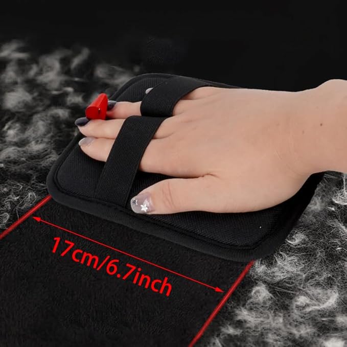 1 Pcs Electrostatic Pet Hair Removal Glove - Reusable Cat & Dog Hair Remover for Furniture, Couch, Carpet, Car Seat, Curtains & Clothing - Pet Hair Remover Tool (1)