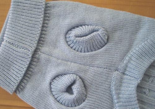 Tangpan Turtleneck Classic Straw-Rope Pro Pet Dog Sweater Apparel (Blue,S)