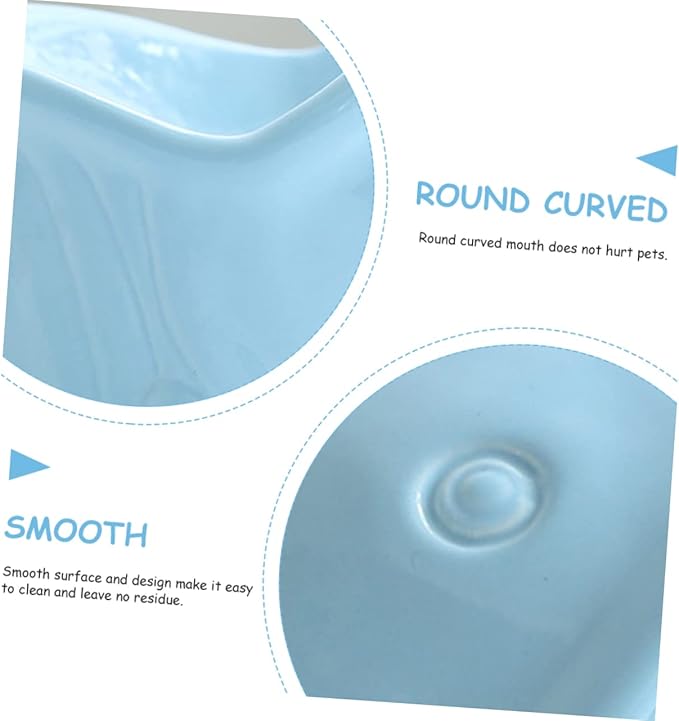 Ceramic Elevated PET Bowl for Cats and Dogs Adjustable Height Feeding and Watering Dish Non-Slip Design PET Accessory for Healthy Neck Posture