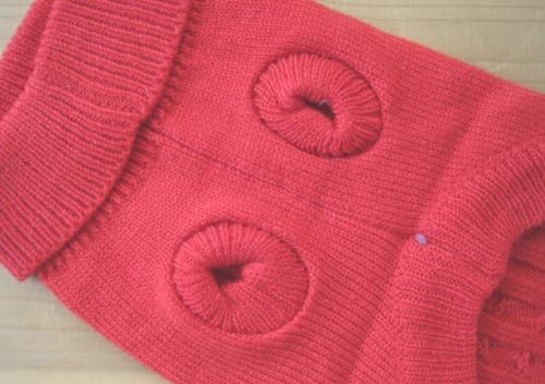Tangpan Turtleneck Classic Straw-Rope Pro Pet Dog Sweater Apparel (Red,XL)