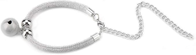 Cat Breakaway Nylon Collar, Adjustable Cat Collar with Bell, Safety Collar for Cats(White)