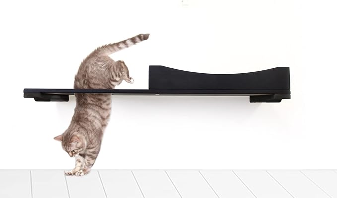 Catastrophic Creations The Nest Cat Bed – Modern Cat Bed – Bamboo Bed for Cats – Warm & Plush Pet Bed – Modular Cat Beds for Indoor Cats – Faux Fur Nap Cat Bed