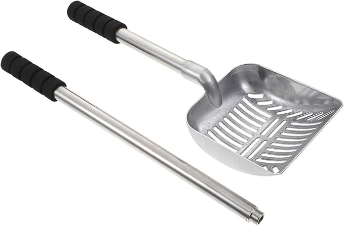 Kisangel Handle Cat Litter Shovel Pet Poop Scoop Practical Cleaning Tool for Easy Litter Management