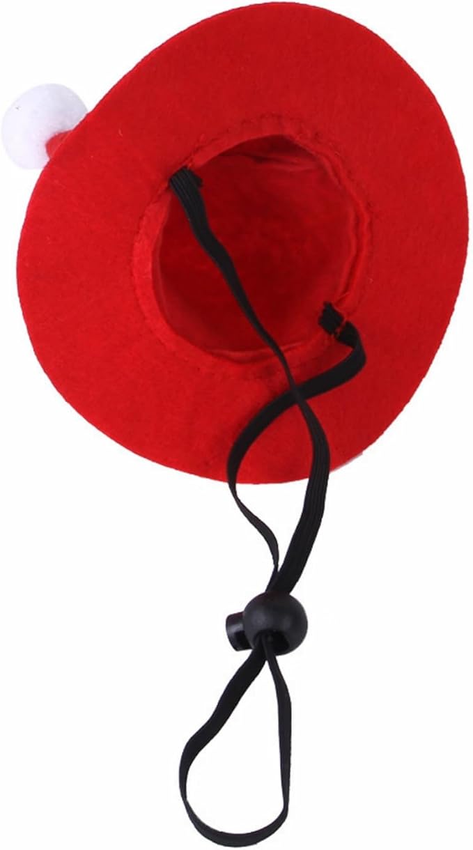 Santa Claus Hat for Cats Xmas Outfits Clothes Puppy Cat Christmas Costume Hat Santa Claus Pattern Cat Cosplay Costume