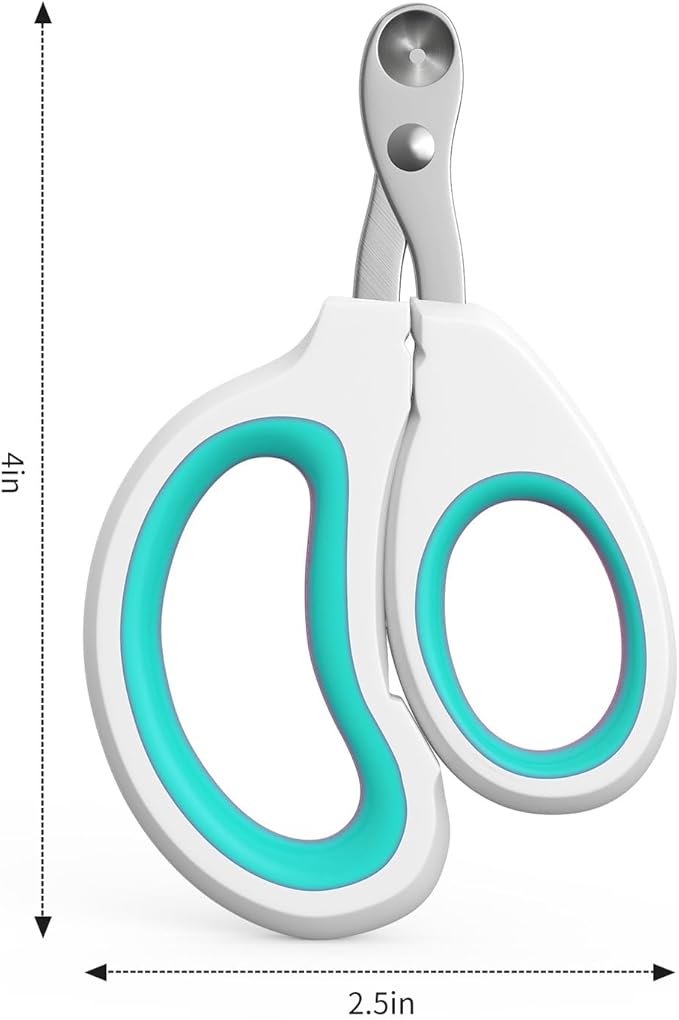 Aogeili Cat Claw Nail Clippers, Beginner Friendly Safety Trimmer, Pet Grooming Essentials Accessories with Stainless Steel Non Slip Handle for Kitten Puppy Rabbit Small Pets