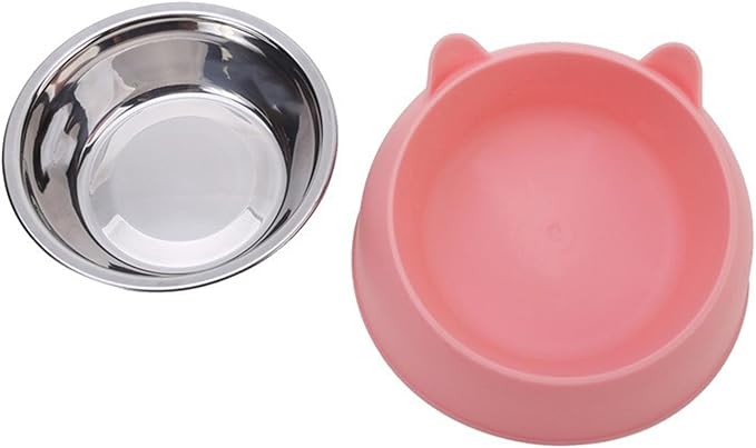 Relief Neck Pressure Cat Feeding Bowl Space Saving Neck Protected Eating Watering Bowl for Feeding