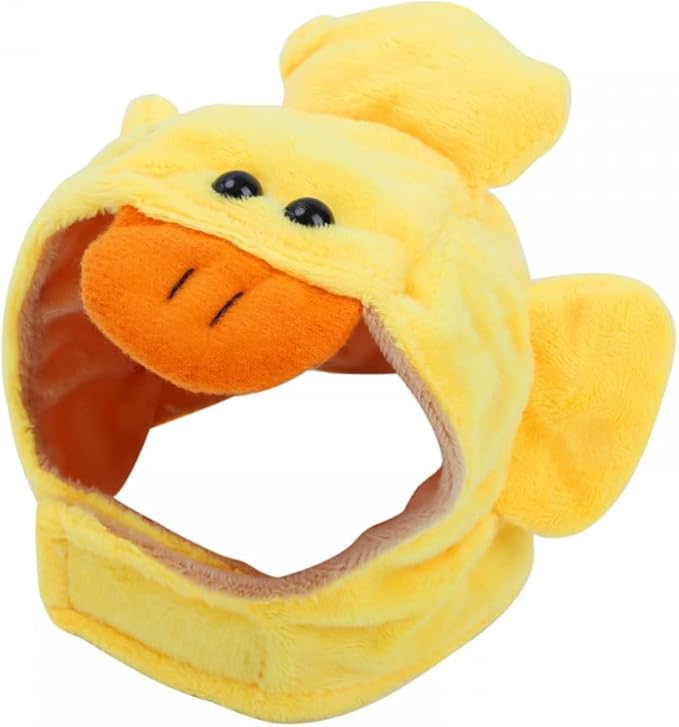 Pet Cute Hat, Cat Adorable Bunny Hat Banana Strawberry Tiger Yellow Duck Drumstick Shaped Hat for Cat Kitten Small Puppy Party Costumes Festival Birthday