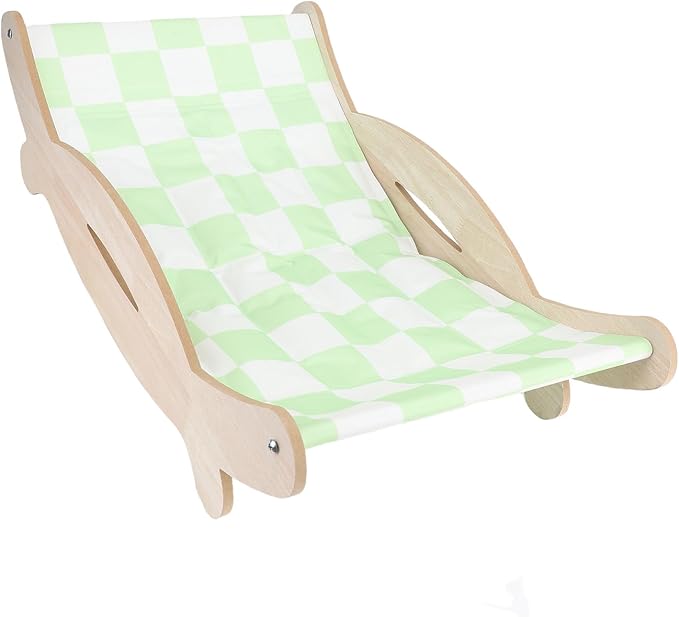 Cat Scratcher Lounger, Premium Wooden Cooling Hammock Design for Cats and Small Dogs, Multifunctional Cat Bed Cradle Kennel with Scratch Proof Furniture Protection