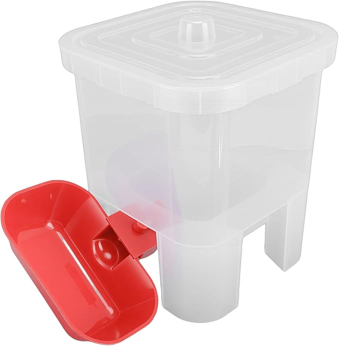 Zerodis Feeders Multifunction Automatic Cat Water Feeder Large Capacity Freestanding Dog Drinking Container with Cover for Small Medium Pet Dog 7.09x7.09x8.27in Pet Water Dispenser Cat