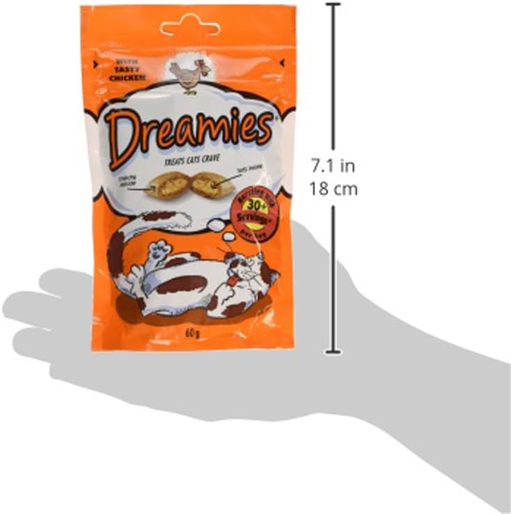 DREAMIES Chicken Cat Treats 60 g (Pack of 8)