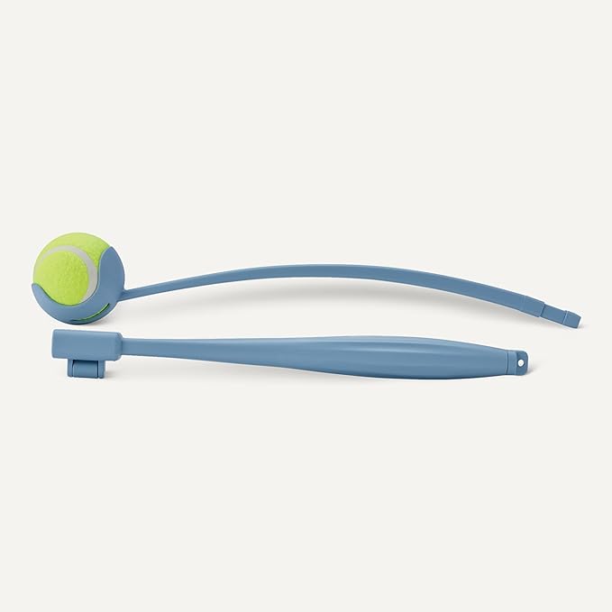 Amazon Basics Dog Ball Launcher with Detachable Handle, Tennis Ball Included, Plastic Pet Fetch Thrower