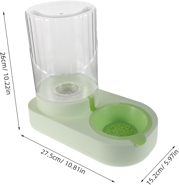 COLLBATH Gravity Pet Water Dispenser: Cat Dog Automatic Waterer Feeder 2.2l Large Capacity Water Feeding Fountain for Small Medium Large-Sized Pets