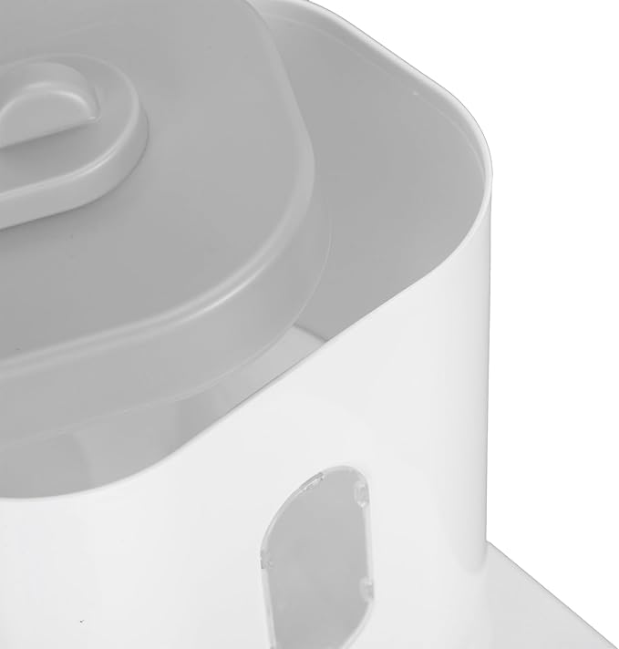 2 in 1 Automatic Cat Feeder and Water Dispenser, Large Capacity Self Feeding Dog Food Dispenser Gravity Food Bowl with 1l Water Tank for Multiple Pets (Gray)