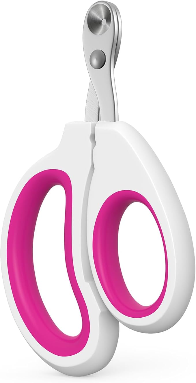 Aogeili Cat Claw Nail Clippers, Beginner Friendly Safety Trimmer, Pet Grooming Essentials Accessories with Stainless Steel Non Slip Handle for Kitten Puppy Rabbit Small Pets