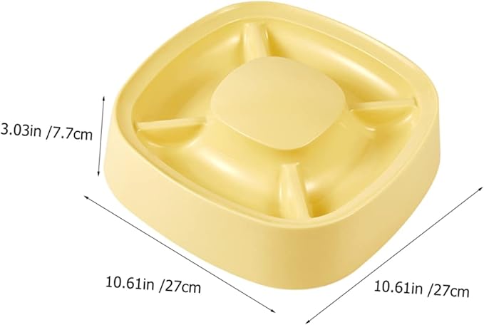 ORFOFE Cat Food Bowl Multifunctional Pet Feeder for Dogs and Cats Divided Design for Slow Feeding Easy Multiple Pets