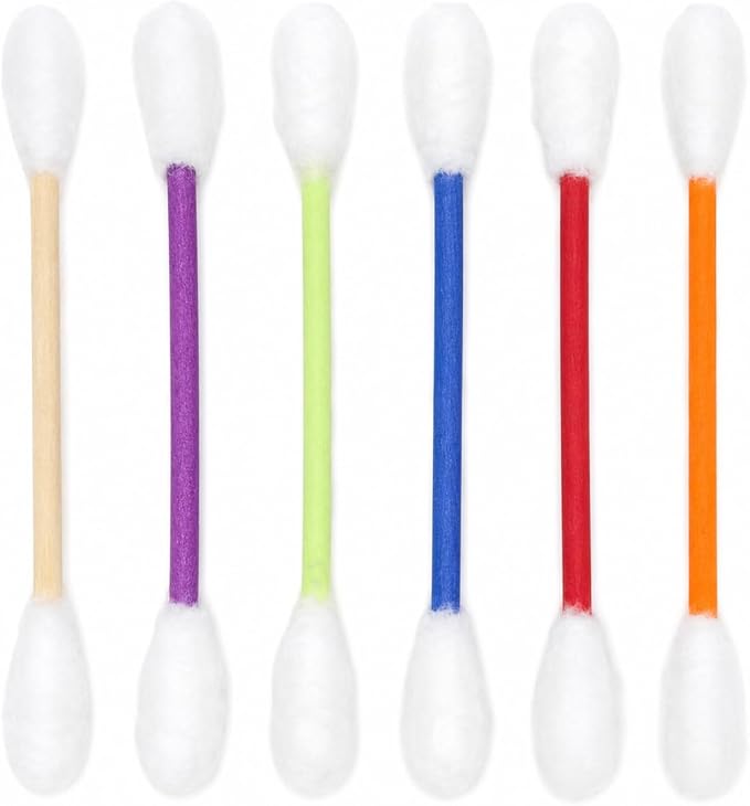 Cotton Swab Cat Toys with Catnip, 6 Pack Catnip Toys for Indoor Cats, Giant Kitty Kicker Plush Chew Sticks, Durable Felt Interactive Cat Toys for Kittens and Adult Cats (Colorful)