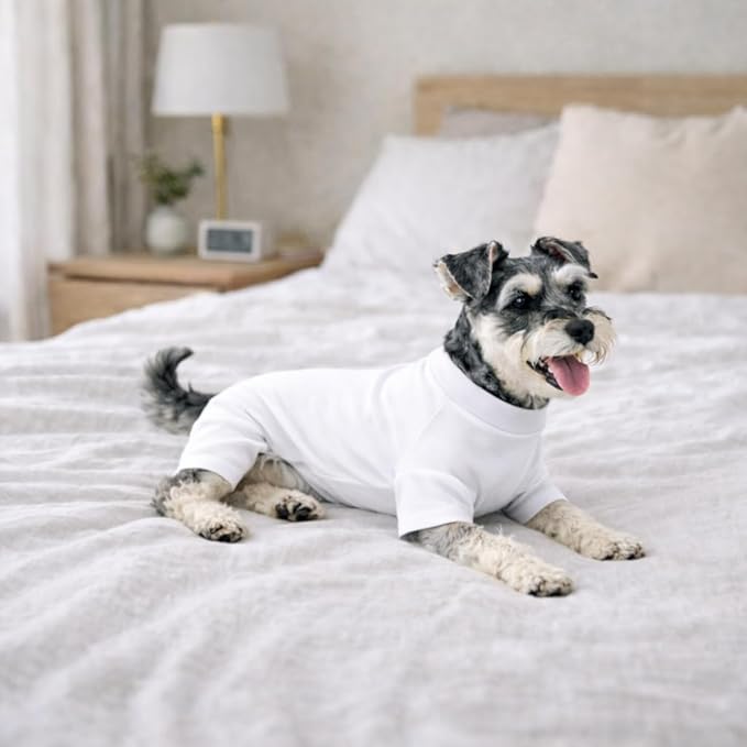 Lovelonglong Dog Full Bodysuit – Stretchy Yoga Fabric 4-Leg Dog Pajamas, Breathable & Lightweight Dog Onesie for Indoor & Outdoor, Shedding Control & Travel Wear