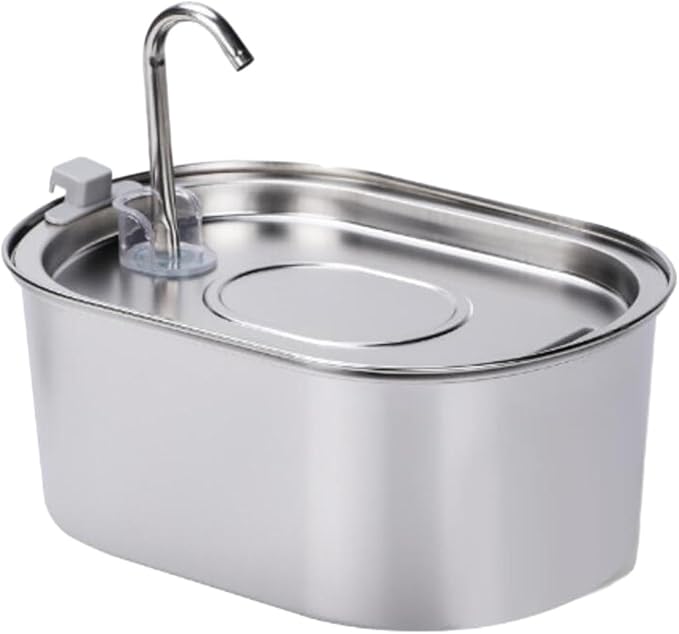 Cat Drinking Bowl Stainless Steel Pet Water Automatic Pet Water Dispenser with Built in Feature Suitable for Busy Owners Home Travel