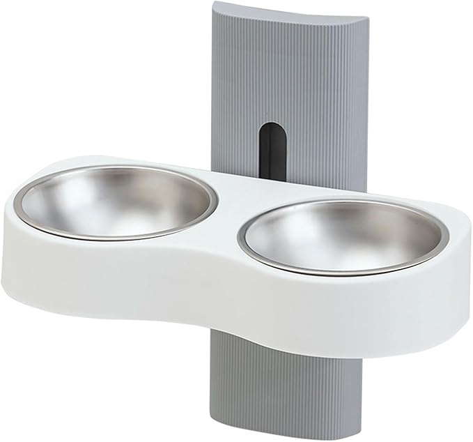 Wall Mounted Cats Bowl Large Capacity Pet Feeding Cats Drinking Height Adjustable Water Feeders Bottle Water Feeders Dispenser