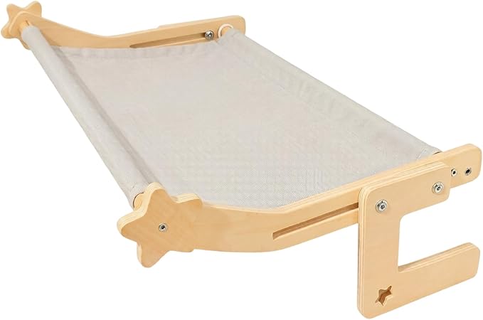 Strong Metal Hook Pet Perch for Openings and Beds Includes Soft Washable Pad for Cozy Napping Indoor Furniture