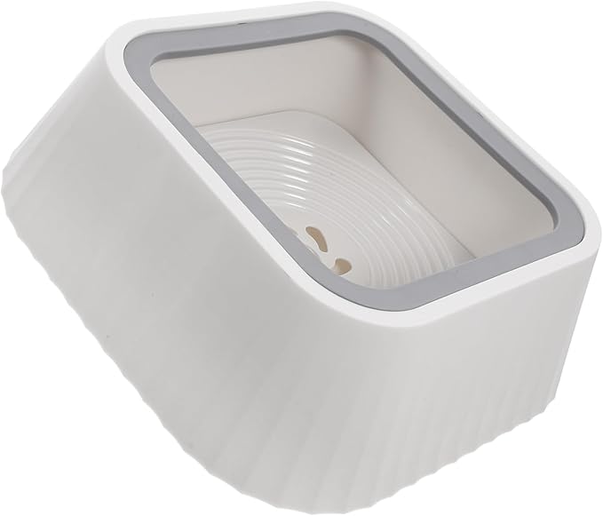 POPETPOP Spill Floating Pet Water Bowl Innovative Design for Cats and Small Dogs Material Keeps Feeding Area Dry Easy to and Maintain