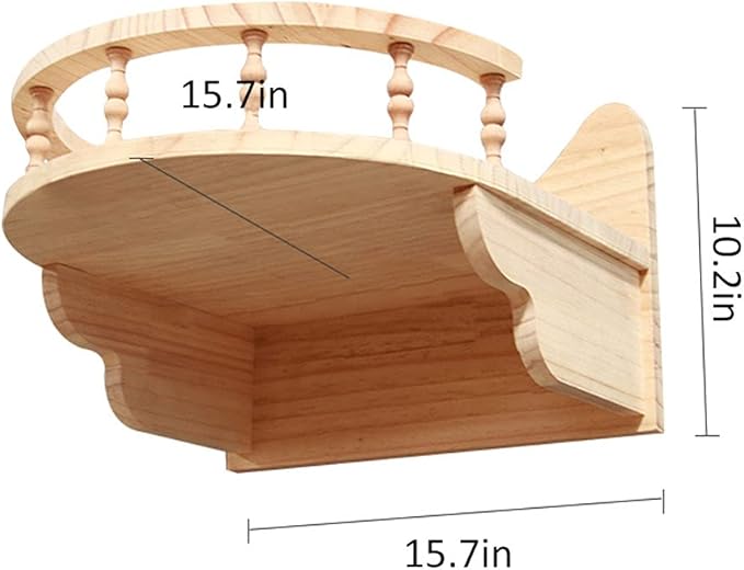 Wall Mounted Cat Bed Wood Floating Cat Shelves Cat Hammock Cat Activity Center Cat Lounger Cat Condo House Modern Cat Furniture Cat Perch Kitty Bed Cat Climber Tree